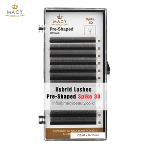 Pestañas Híbridas Preformadas Spike 3D MACY BEAUTY KOREA Extensiones de Pestañas Premium al por Mayor Pestañas Personalizadas Marca Privada - Product Image 1