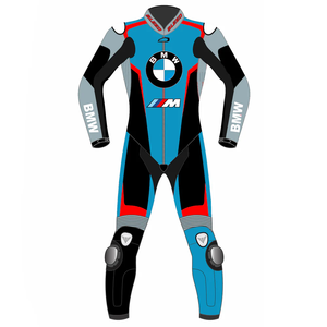 Traje de Carreras de Motocicleta Bm Pro Race Superbike de Cuero Vacuno/Canguro, Mono de Una Pieza/Traje de Motociclista con Protección OEM CE - Product Image 2
