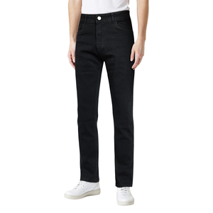 Pantalons en denim streetwear à logo personnalisé, mode décontractée haut de gamme, coupe slim, jeans droits pour hommes - Product Image 2
