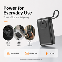 Batterie externe 10000 mAh avec logo personnalisé, pack de batterie compact 10000 mAh, vente en gros, fourniture d'usine pour les acheteurs de téléphones portables en voyage et en extérieur, nouveauté