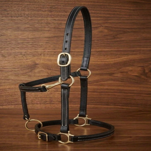 Cabestro de Cuero de Primera Calidad para Montar a Caballo, Estilo Inglés, Accesorio de Cuero Genuino para Silla de Montar, Cabestro Personalizado con Doble Costura - Product Image 5
