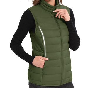 Chaleco de Plumón de Ganso Elegante para Mujer, sin Mangas, Talla y Color Personalizables, para Uso Casual, Moda de Invierno - Product Image 3