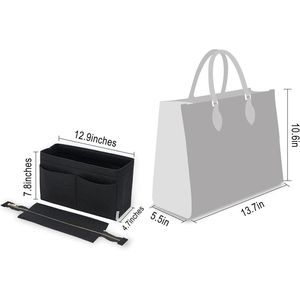Organizer per Borsa da Donna con Cerniera Rimovibile 35 Onthego, Organizzatore in Feltro per Borsa, Borsa nel Borsa - Product Image 2