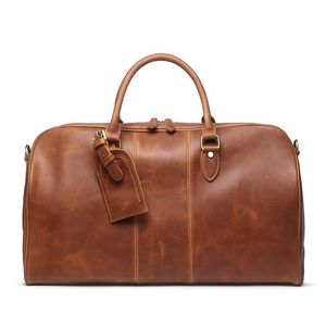 New Arrival Luxury <b>leather</b> Duffle <b>Bag</b> Adjustable Strap Zipper Closure Large Capacity Multi-Function for Travel Daily - Product Image 2