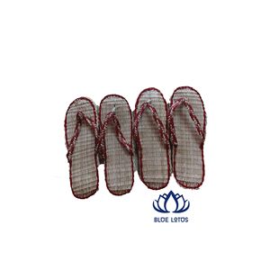DISPONIBLES Pantoufles en jonc de mer tressé, légères, en paille naturelle, pour la maison, l'hôtel et le spa - Product Image 1