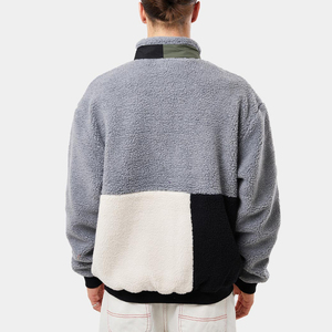 2026 Best Material Men's <b>Sherpa</b> Fleece Jacket Plus Size Autumn Winter Stand Collar High Street Style Eco-Friendly Breathable - Product Image 2