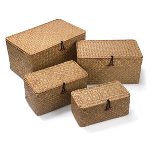 Luxurious seagrass <b>boxes</b> hot deal wedding candy box for guests business housewarming gifts - Product Image 6