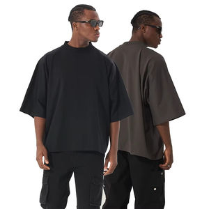 Camiseta de Alta Calidad para Hombre, Estilo Urbano, Corte Holgado, de Algodón/Fibra de Bambú, con Logotipo Personalizado, Tela de Lona Antiarrugas - Product Image 2