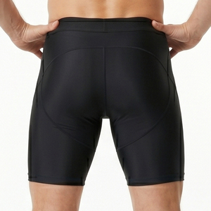 Customized Logo Printed <b>Compression</b> <b>Shorts</b> <b>Men</b> Yoga Fitness Base Layer <b>Shorts</b> Gym Workout Wear Slim Fit <b>Short</b> Elastic Waist - Product Image 2