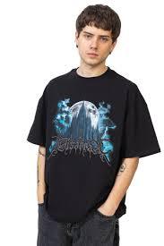 Custom 100% Cotton Heavyweight <b>T</b>-Shirt 240G-280G Boxy Fit Men's Streetwear Tee Digital Print Large <b>Back</b> - Product Image 2