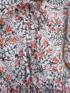 Blusa de Algodón a Rayas Multicolor para Mujer, con Cuello Redondo, Mangas Abullonadas, Cinturón, Tejido de Punto, Estilo Bohemio, Corte Corto y Holgado - Product Image 5