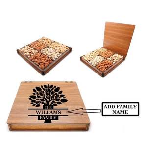 Handcrafted Wooden Acrylic Dry Fruit <b>Box</b> Export Quality <b>Decorative</b> <b>Storage</b> From Manufacturer - Product Image 5