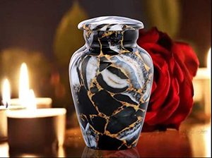 Decorative Luxury Aluminum <b>Keepsake</b> Ash Urn Funeral <b>Memorial</b> Container Featuring Smooth Premium Finish And Detailing - Product Image 3