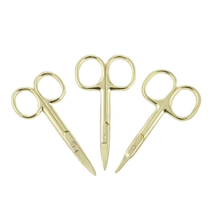 Tijeras para Cutículas de Acero Inoxidable Curvadas y Afiladas, Color Dorado, para Kits de Cuidado de Uñas, Belleza Premium, Duraderas, Ligeras, Ultrafinas - Product Image 4