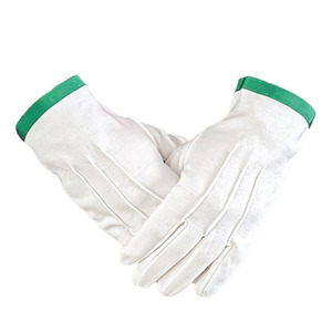 Vente en gros, nouvelle conception, logo personnalisé, gants maçonniques unisexes en coton rouge respirant, usage quotidien quatre saisons - Product Image 2