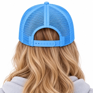 หมวกทรง Trucker แบบ Unisex ระบายอากาศได้ดี ด้านหลังเป็นตาข่าย ปรับขนาดได้ ดีไซน์แผงด้านหน้าแบบลำลอง เหมาะสำหรับใส่ในฤดูร้อน ปรับขนาดได้ - Product Image 2