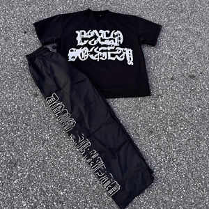 Fabricant OEM, ensemble court d'été pour hommes, t-shirt et short personnalisés avec logo - Product Image 4