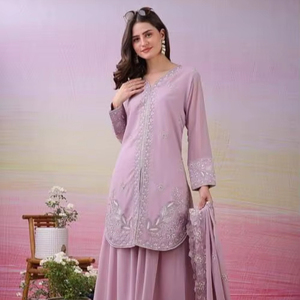 Look Designer Graceful Office Wear Traditional Digital Printed Kurti with Pant & Dupatta Suit for Indian Market Wholesale Price - Product Image 1