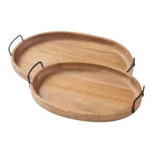 Bandeja de Servir de Madera de Estilo Moderno, Tabla Multiusos para Exhibición de Alimentos para Mostrador de Buffet - Product Image 4