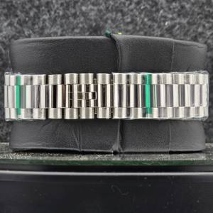 Montre de luxe pour homme 41 mm en acier inoxydable, automatique, mécanique, date, cadran rouge cerise, chiffres romains, style présidentiel, affaires, 12 mm 16 mm - Product Image 4