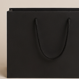 Bolsas de Compras de Papel de Lujo Personalizadas con Asas de Cuerda, Bolsas de Regalo Blancas, Marrones y Negras para Empaquetado de Boutique Minorista - Product Image 3