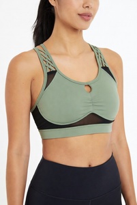 Women <b>Stretch</b> Quick Dry Soft Yoga <b>Bra</b> Custom logo Sports High Quality Fitness Sport <b>Bra</b> Top Fitness <b>Bras</b> Seamless & Breathable - Product Image 2