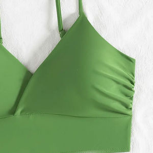 ชุดวอลเลย์บอลชายหาดสีพื้น ระบายอากาศได้ดี ไซส์ใหญ่ บริการ OEM พิมพ์ลายแบบ Sublimation ผ้าโพลีเอสเตอร์ สายปรับได้ - Product Image 4