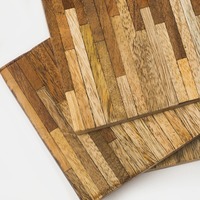 Ensemble de sous-verres en bois personnalisés modernes, sous-verres décoratifs pour boissons, accessoires de table élégants pour la maison, le restaurant, le café au meilleur prix