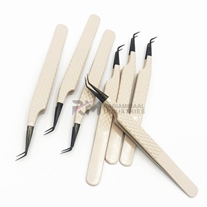 Pinzas para Pestañas RMI Super May de la Mejor Calidad, Punta Plateada, Ángulo de 90/45 Grados, Acero Inoxidable de Precisión - Product Image 3