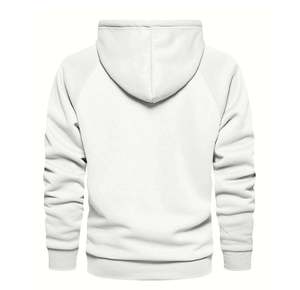 เสื้อสเวตเชิ้ตผู้ชายสีเขียวมีฮู้ด ผ้าฟลีซ ทรงปกติ ลายตัวอักษร แขนเสื้อแบบแร็กแลน ถักทอ สไตล์ลำลอง เป็นมิตรกับสิ่งแวดล้อม สตรีทแวร์ ผ้าฝ้าย 100% - Product Image 2