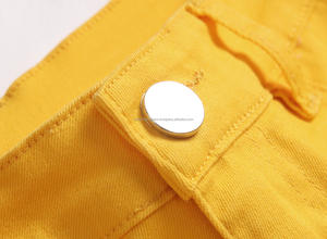 <b>Men's</b> Summer Slim Fit Casual <b>Shorts</b> New Streetwear Ripped Denim Yellow Red Black <b>White</b> Colored Cute Classic Design for Male - Product Image 3