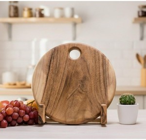 Planche à découper en bois pour la cuisine, planche à découper épaisse, grande planche à découper en bois, plateaux en bois pour la viande de dinde, les fruits, pour la cuisine - Product Image 1