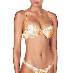 Sophisticated Ruched Bikini Set Figure Flattering <b>Swimsuit</b> Women High Waist Bathing Suit For Elegant Summer Look - Product Image 2