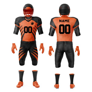 Nuevo diseño, gran venta, producto de alta calidad, cómodo, poliéster, uniforme deportivo de fútbol americano con logotipo personalizado profesional. - Product Image 3