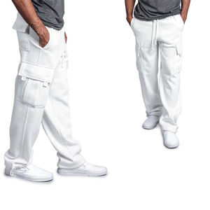 Men <b>White</b> <b>Cargo</b> Work Pants Polyester Comfortable CE Certified Breathable Holster Pockets for Workwear 2026 - Product Image 3