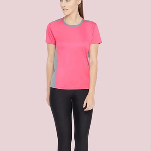 Camiseta de golf personalizada con estampado completo, camiseta con estampado en toda la prenda, mezcla de algodón y poliéster, sublimación para mujer - Product Image 1