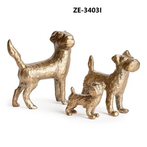 Handmade Bronze Dog Sculpture Animal <b>Figure</b> Decorative Tabletop Art Traditional Style Living Room Display - Product Image 2