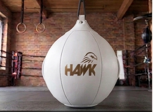Ballon de vitesse double extrémité Hawk en cuir PU, sac de frappe lourd, installation facile, équipement d'entraînement de boxe universel pour la maison et la salle de sport - Product Image 5