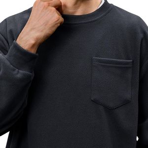 Sudadera Charcoal para Hombre, Personalizada, Oversize, con Hombros Caídos, Cuello Redondo, Corte Relajado, Estilo Casual Urbano - Product Image 4