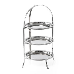 Support à gâteaux et pâtisseries en métal de grande qualité à prix raisonnable, présentoir de luxe pour desserts de mariage, idéal pour les pâtisseries et la restauration événementielle. - Product Image 1