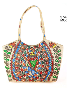 Elegant Women's Cotton Fabric Rectangle <b>Clutch</b> Purse with <b>Gold</b> Leafing and Embroidery Ojistha Industries Jharkhand - Product Image 3