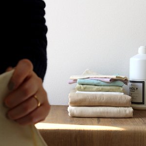 [Produits en gros] serviette en gaze de couleur naturelle hirie, serviette à main 100% coton, serviette pour le visage quantité minimale de commande, lavable, séchage rapide, marron - Product Image 3