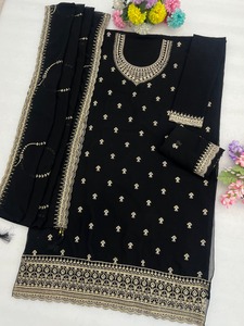 Beautiful Kurta Plazzo Set Heavy Georgette With Beautiful Embroidered Work Fully Stitched Buy Direct From Supplier - Product Image 2