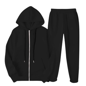 <b>Women</b> Casual Jogger Suit <b>Sweatpants</b> And Hoodie Set Long Sleeve Lightweight Polyester Spandex 2 Piece Tracksuit For Ladies - Product Image 3