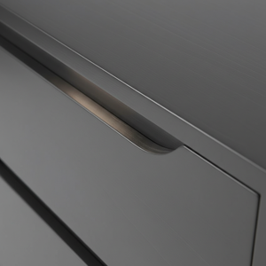 Table d'appoint moderne avec 2 tiroirs, design en chêne massif écologique pour salles à manger et espaces de vie - Product Image 4