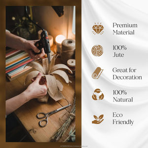 Rollo de Tela de Yute Natural Ecológica de 72 Pulgadas de Ancho y 3000 Pies de Largo, 10 oz, Duradera, Geotextil para Jardinería, Decoración del Hogar y Manualidades - Product Image 2