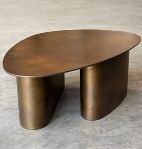 Aluminum Metal Handmade Living Room Furniture Centerpiece Coffee Side <b>Table</b> Original Contemporary <b>Gold</b> Metal Low <b>Table</b> Unique Pc - Product Image 3