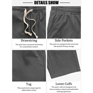Shorts de jogging grande taille personnalisés, vente en gros, logo personnalisé, shorts de plage vierges pour hommes, shorts de bain à taille élastique pour hommes - Product Image 4