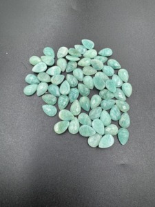 Piedra Preciosa de Amazonita Suelta Hecha en India, Corte Briolette, para Joyería, Gema Natural Verde en Forma de Pera en Oferta - Product Image 5