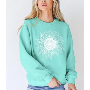 Nueva Llegada Sudadera de Algodón para Mujer de Lujo con Manga Larga, Hombros Caídos, Estampado, Cómoda, Casual, Invierno, Personalizada - Product Image 6